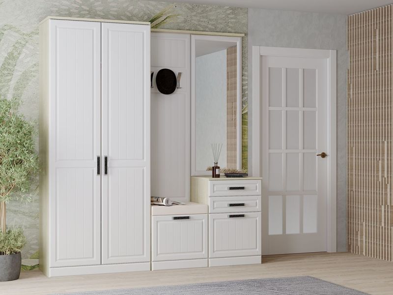 Прихожая Венеция-1 (модульная) (Дуб сонома/Белое дерево) | увеличить фото 1 Прихожая Венеция-1 (модульная) (Дуб сонома/Белое дерево) | фото 1