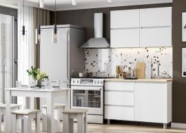 Кухонный гарнитур Токио (1200) Серия 3 (Белый текстурный/Дуб Сонома ) | подробнее Кухонный гарнитур Токио (1200) Серия 3 (Белый текстурный/Дуб Сонома ) | фото