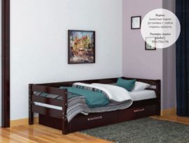 ГЛОРИЯ Кровать детская (Темный орех) с 2 ящиками | подробнее ГЛОРИЯ Кровать детская (Темный орех) с 2 ящиками | фото