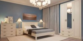 КАНТРИ Спальный гарнитур (модульный) слоновая кость ЛАК | подробнее КАНТРИ Спальный гарнитур (модульный) слоновая кость ЛАК | фото