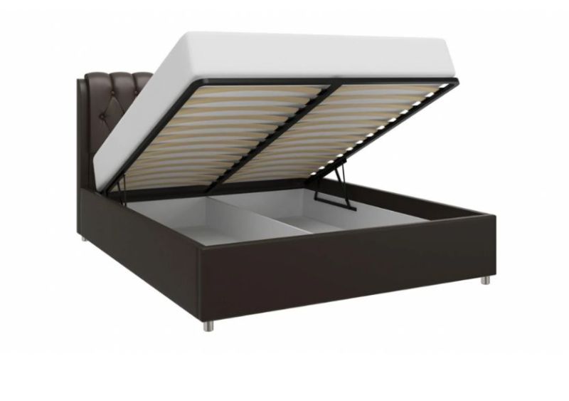 БЕЛИСТА Кровать 1400 с ПМ бежевая (экокожа) | увеличить фото 2 БЕЛИСТА Кровать 1400 с ПМ бежевая (экокожа) | фото 2