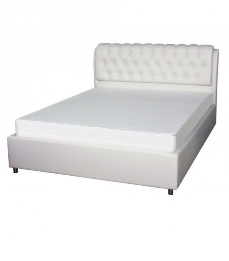 БЕЛИСТА Кровать 1600 с ПМ белая (экокожа) | увеличить фото 1 БЕЛИСТА Кровать 1600 с ПМ белая (экокожа) | фото 1