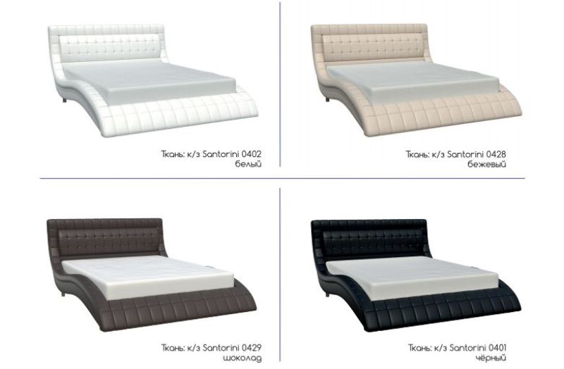 ВИРГИНИЯ Кровать 1600 (экокожа черная) | увеличить фото 3 ВИРГИНИЯ Кровать 1600 (экокожа черная) | фото 3