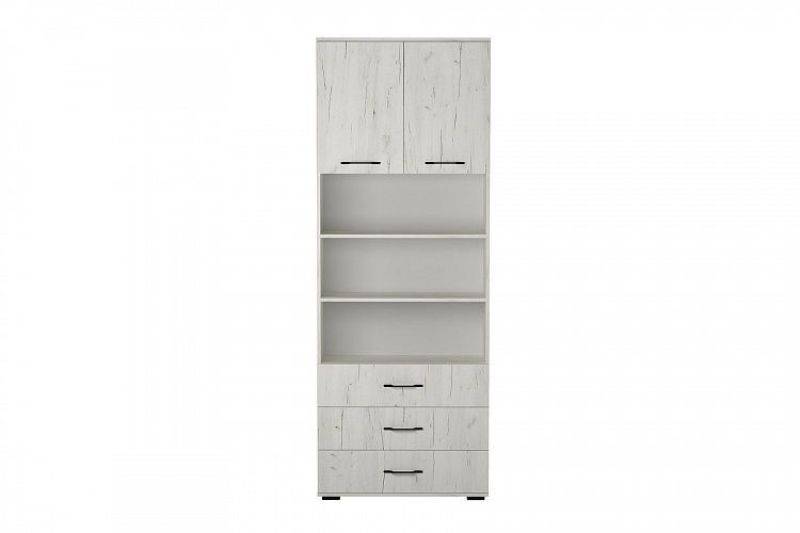 ИТАЛИЯ ШК3Я-800 Шкаф 2дв, 3ящ (дуб крафт белый) | увеличить фото 1 ИТАЛИЯ ШК3Я-800 Шкаф 2дв, 3ящ (дуб крафт белый) | фото 1